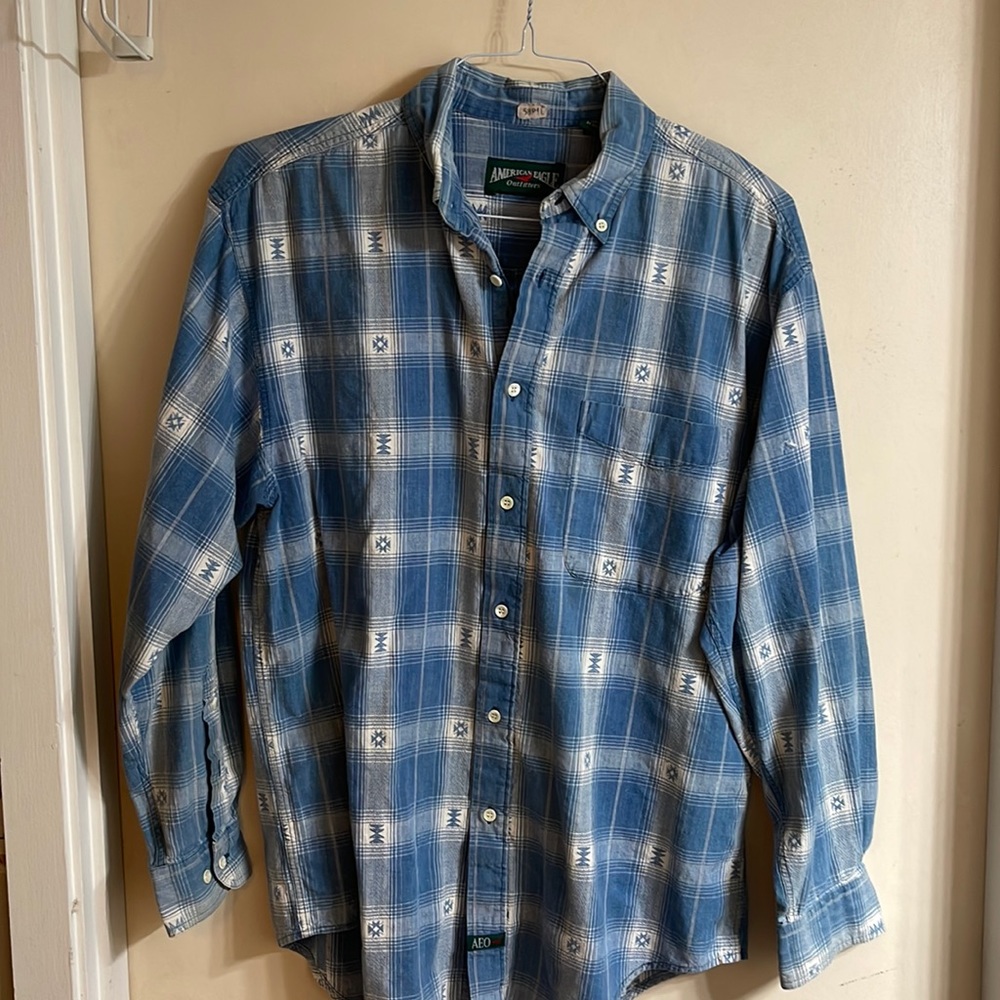 VTG American Eagle Outfitters Medium Country Western Style Button Up